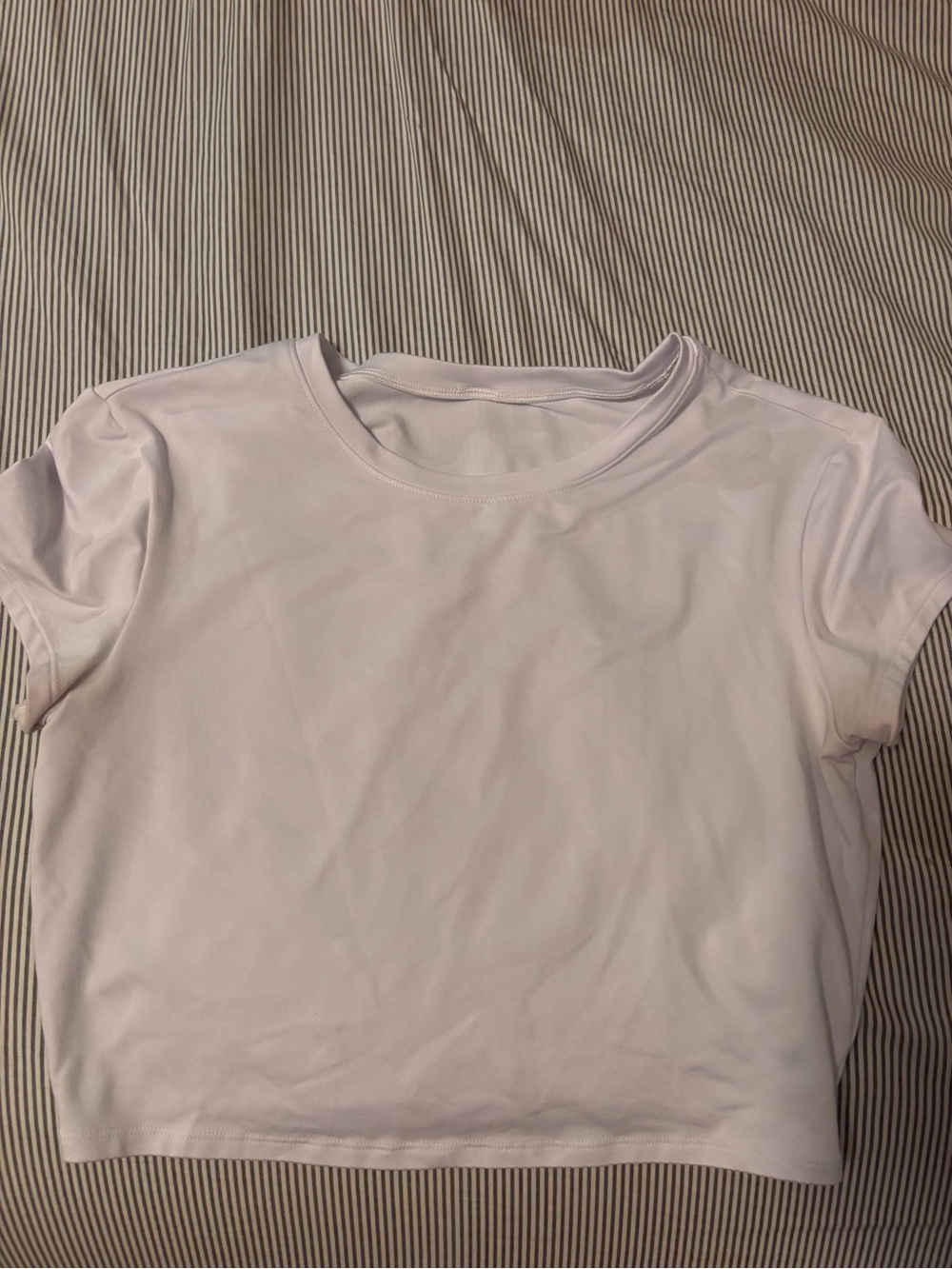 ALO Yoga White Crop Tee